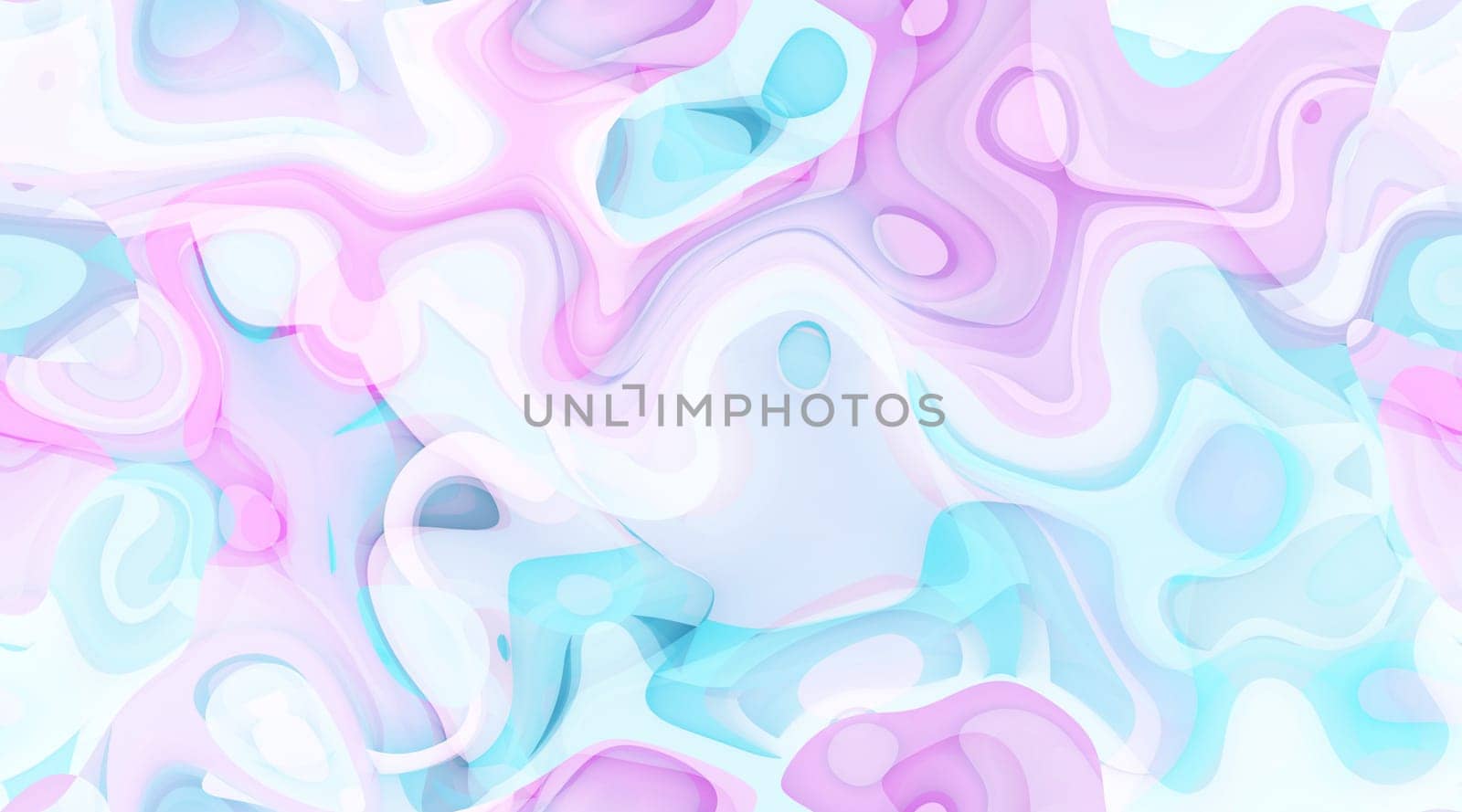 Cartoon Swirly Background in Blue and Purple Swirls