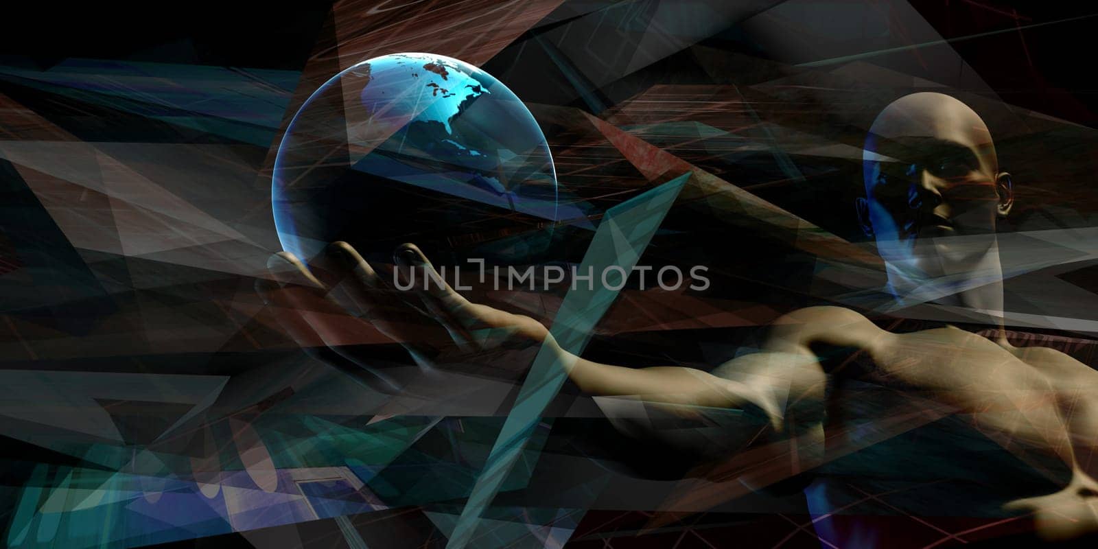 Healthcare Technology With a Human Body Scan Concept
