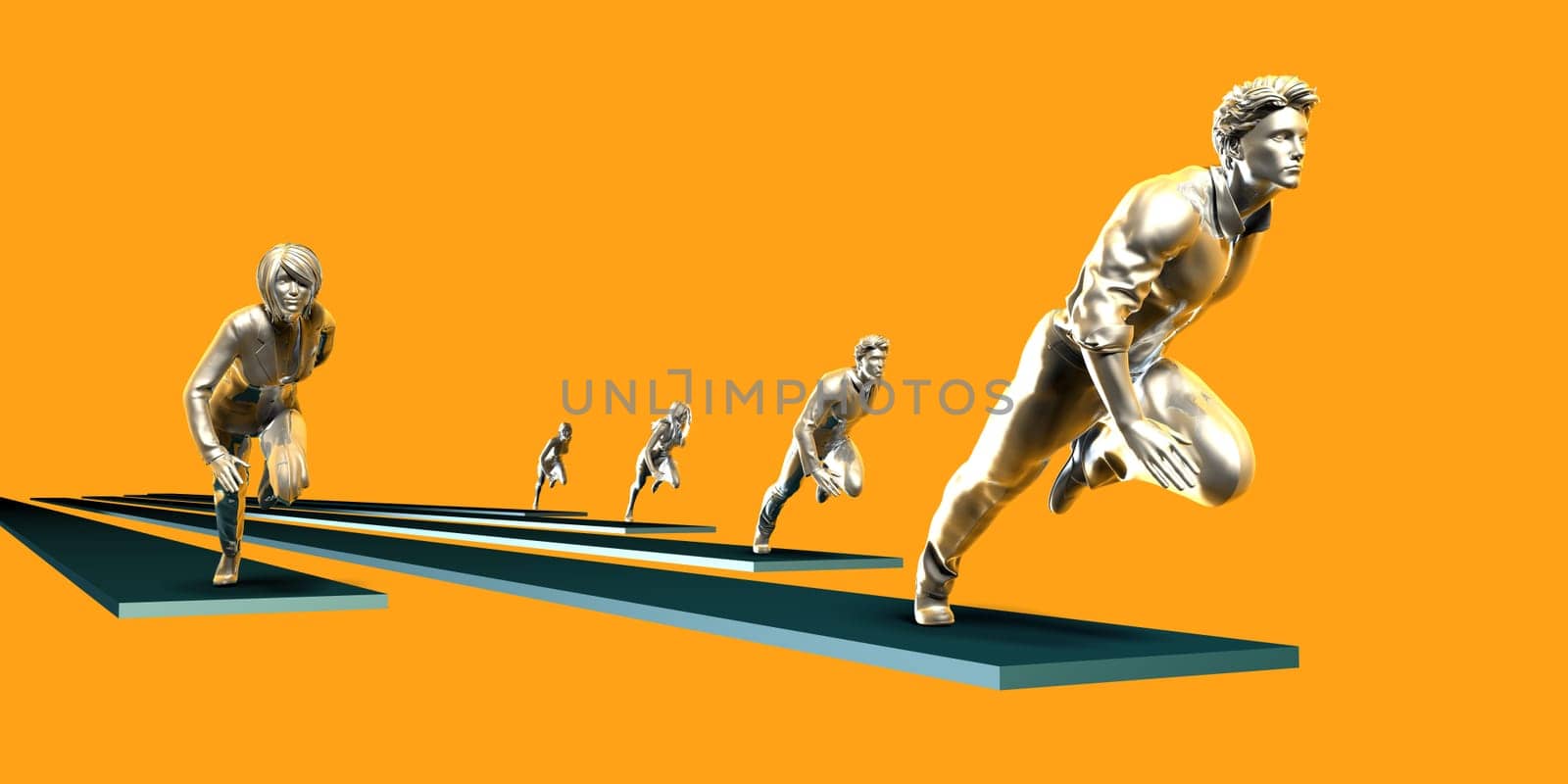 Business People Success Achievement as a Concept