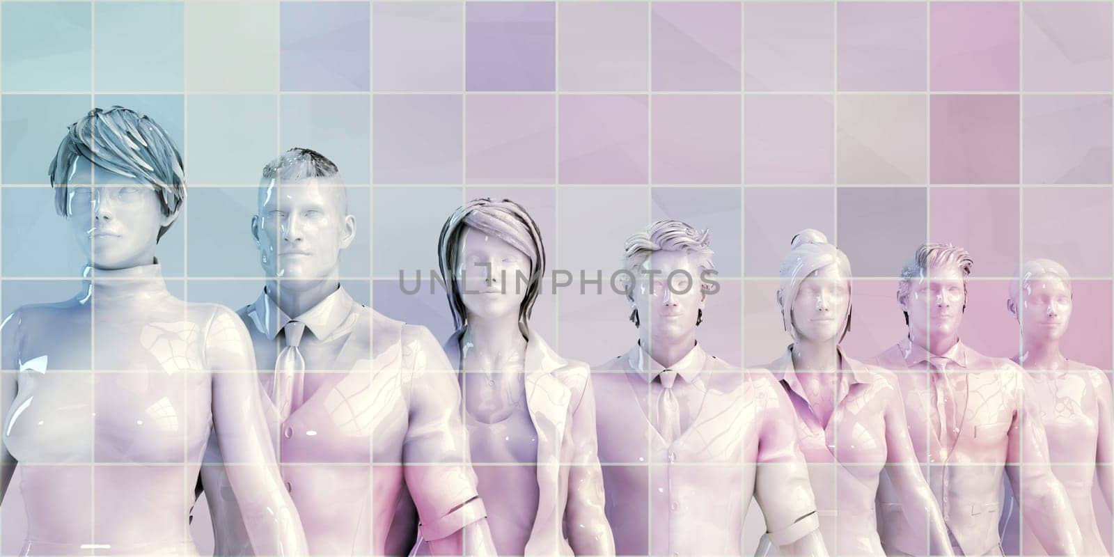 Technology Startup Background with Digital Concept Network Art