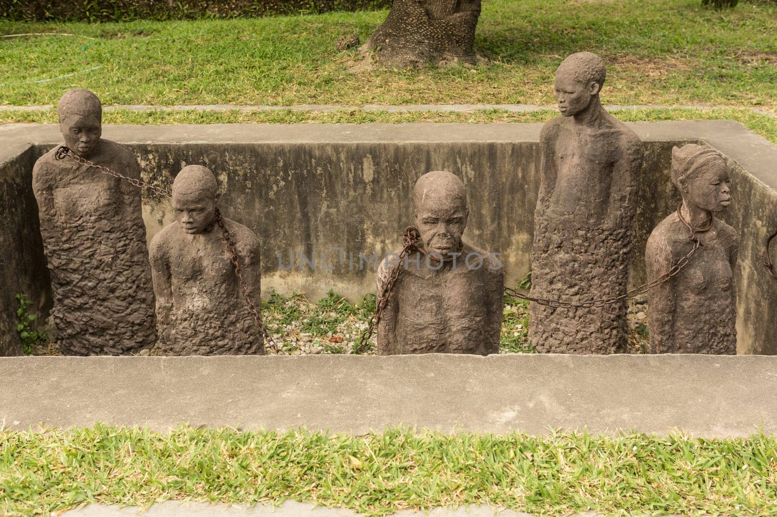 Slave Market Memorial in Stone Town on Zanzibar Island - Tanzania.