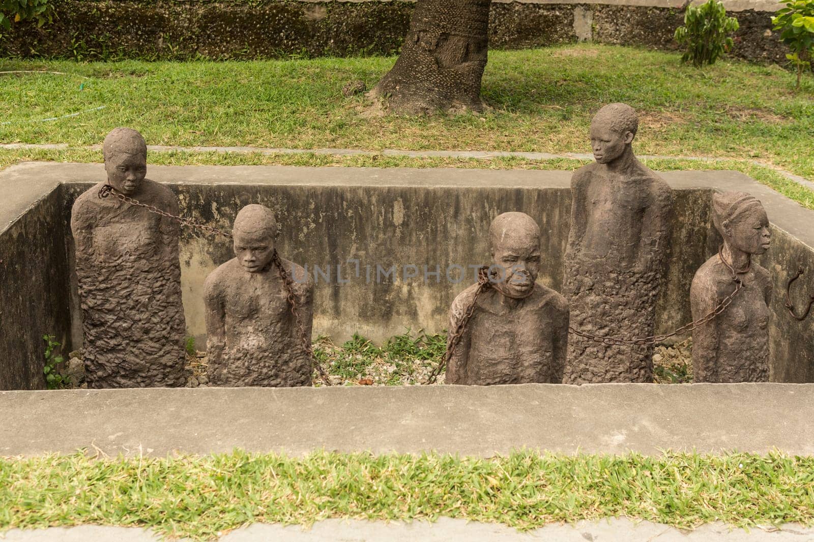 Slave Market Memorial in Stone Town on Zanzibar Island - Tanzania.