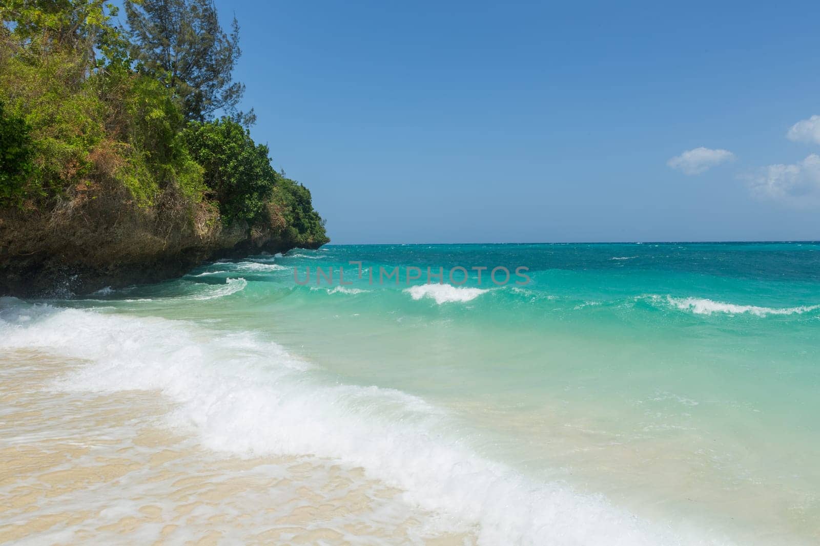 The Indian ocean, the turquoise water. Travel to Zanzibar, Africa.