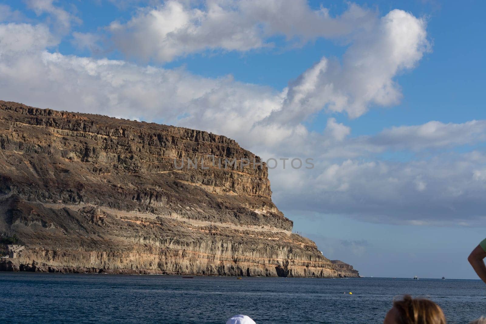 Barranco de Fataga on the Canary Island of Gran Canaria in summer
