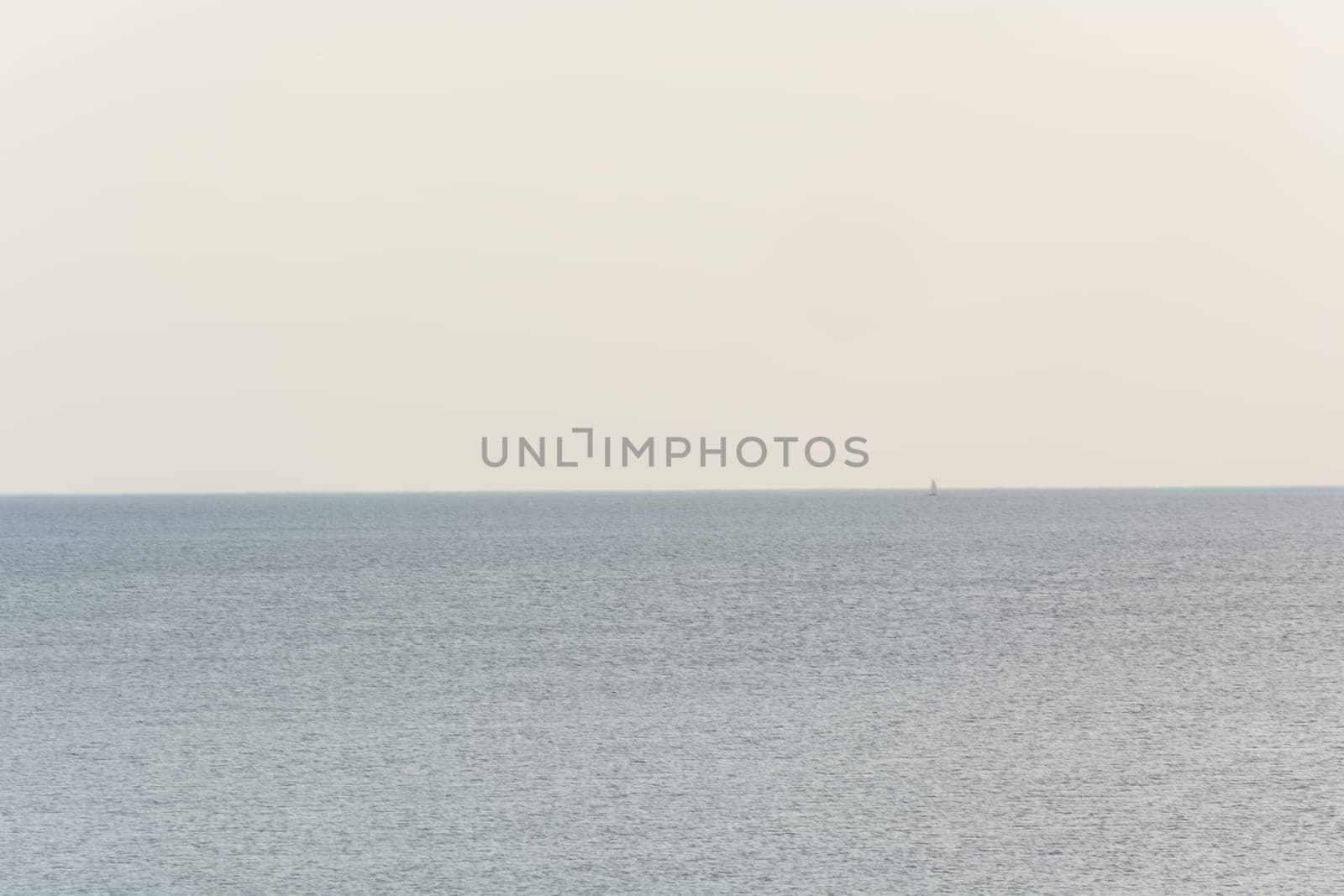 Stormy day on the Baltic Sea on the island of Ruegen near the seaside resort Baabe, Mecklenburg-Western Pomerania, Germany