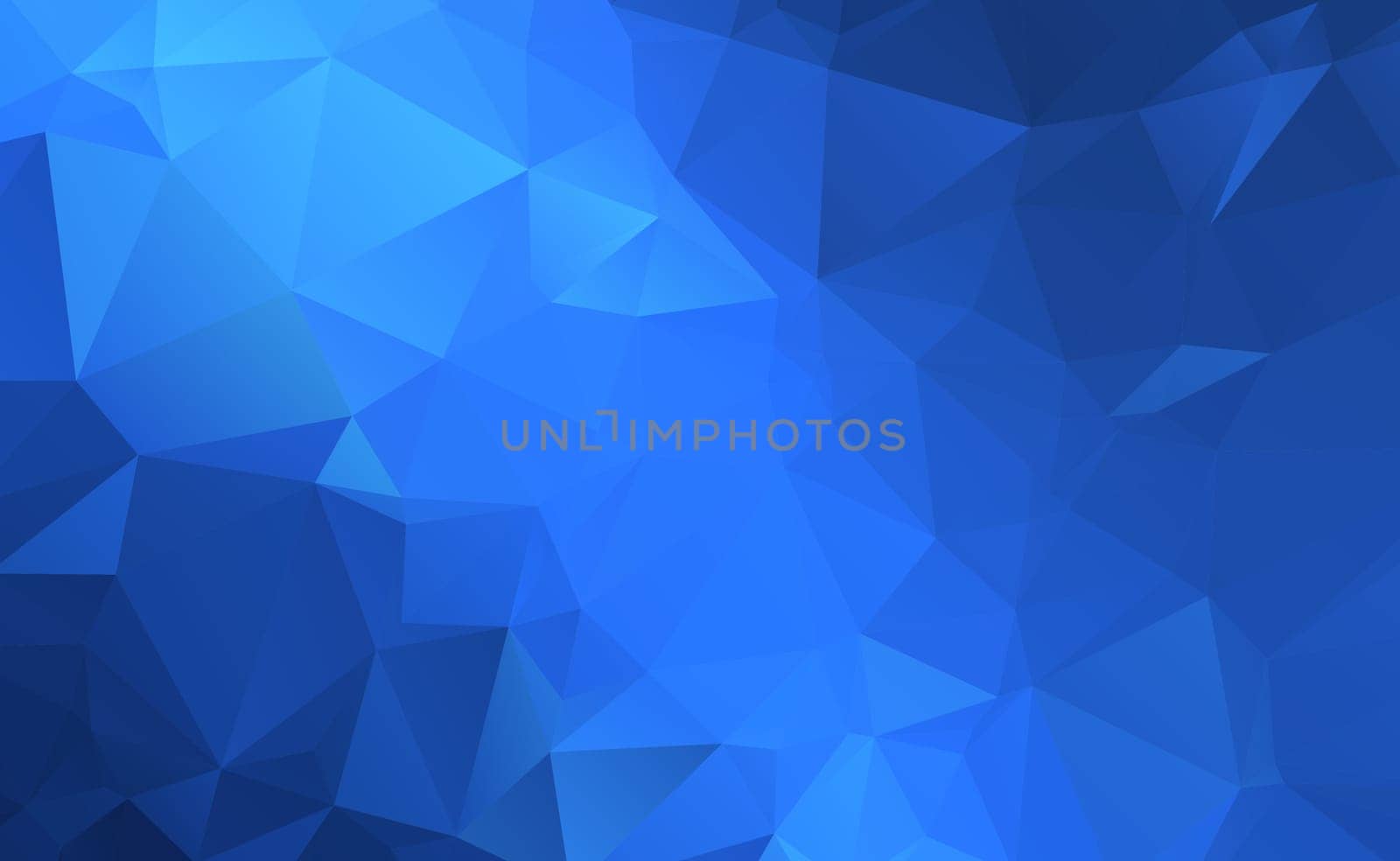 Abstract panoramic background with blue triangles - Vector illustration