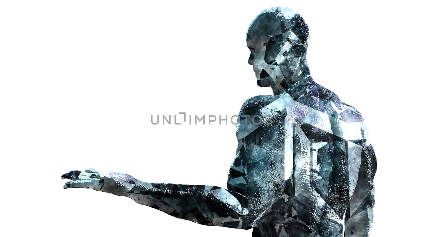 Broken But Defiant Perseverance Determination Artistic Concept