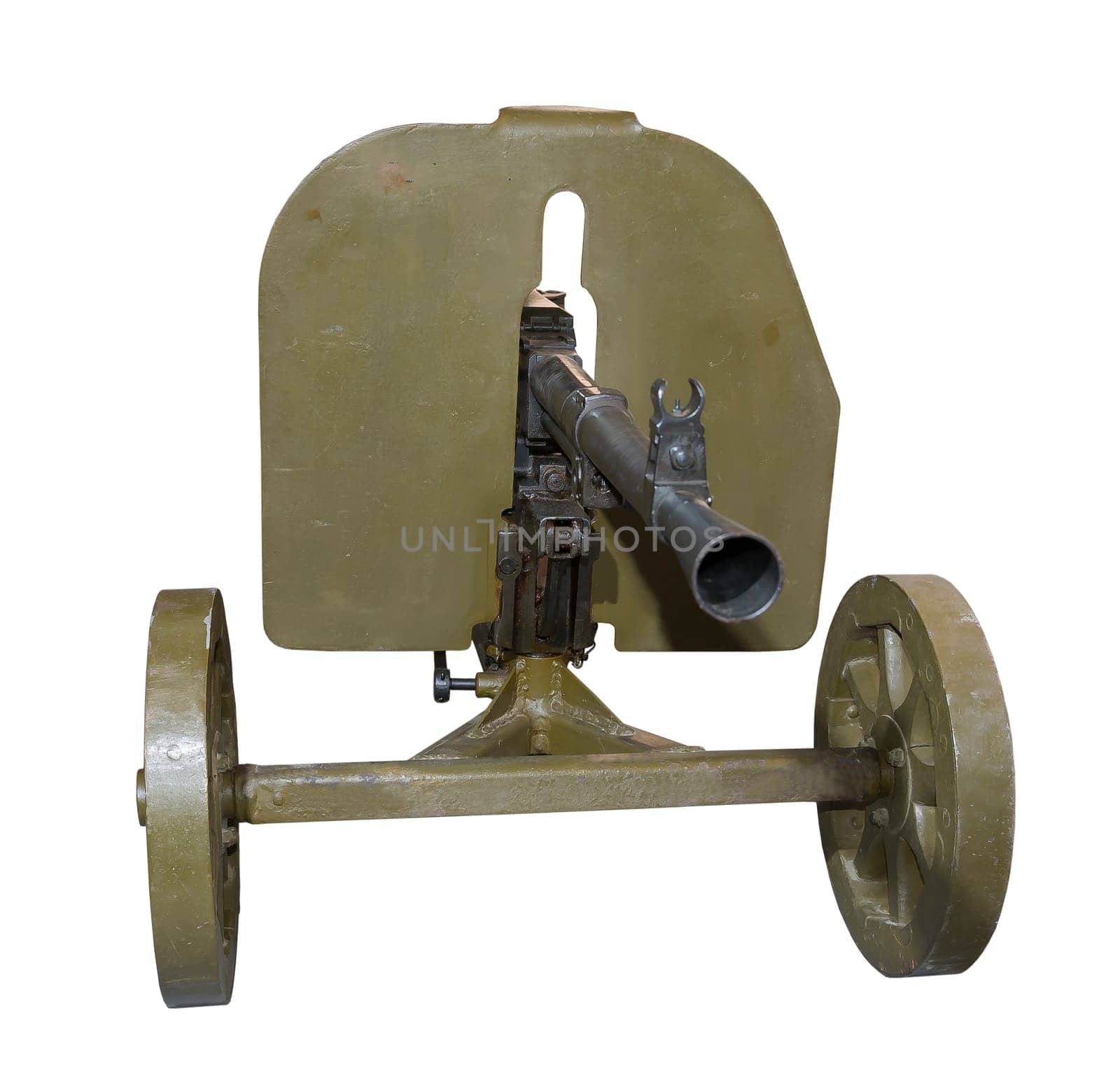 Machine gun easel systems Gorjunova (SG-43) the sample 1943-is isolated on the white