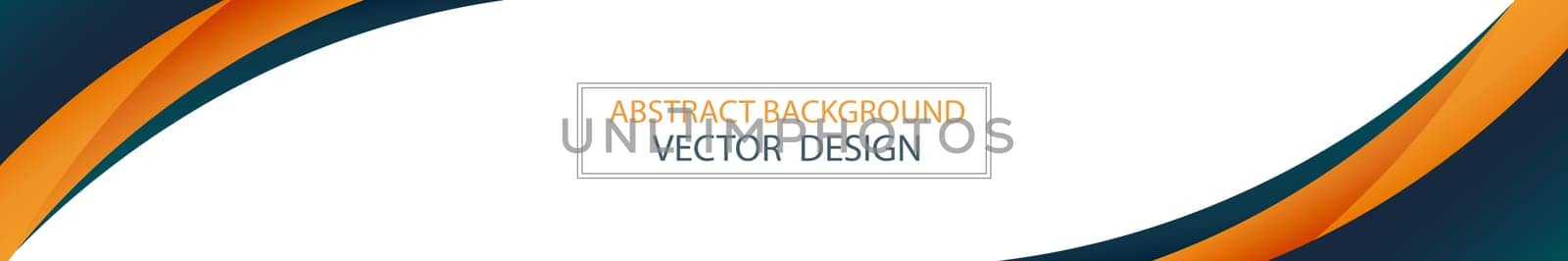 Abstract web template black and orange lines on white background - Vector illustration