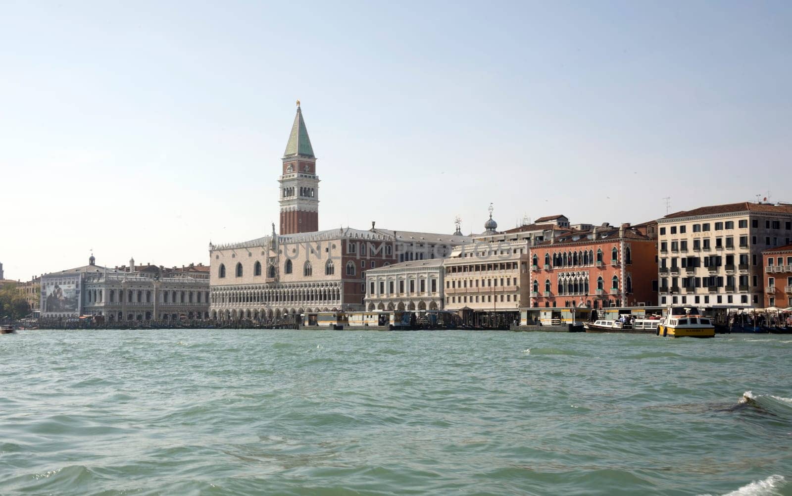 View of the Piazza San Marco from the boat. Venice. Italy