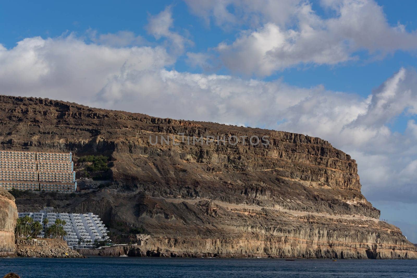 Barranco de Fataga on the Canary Island of Gran Canaria in summer