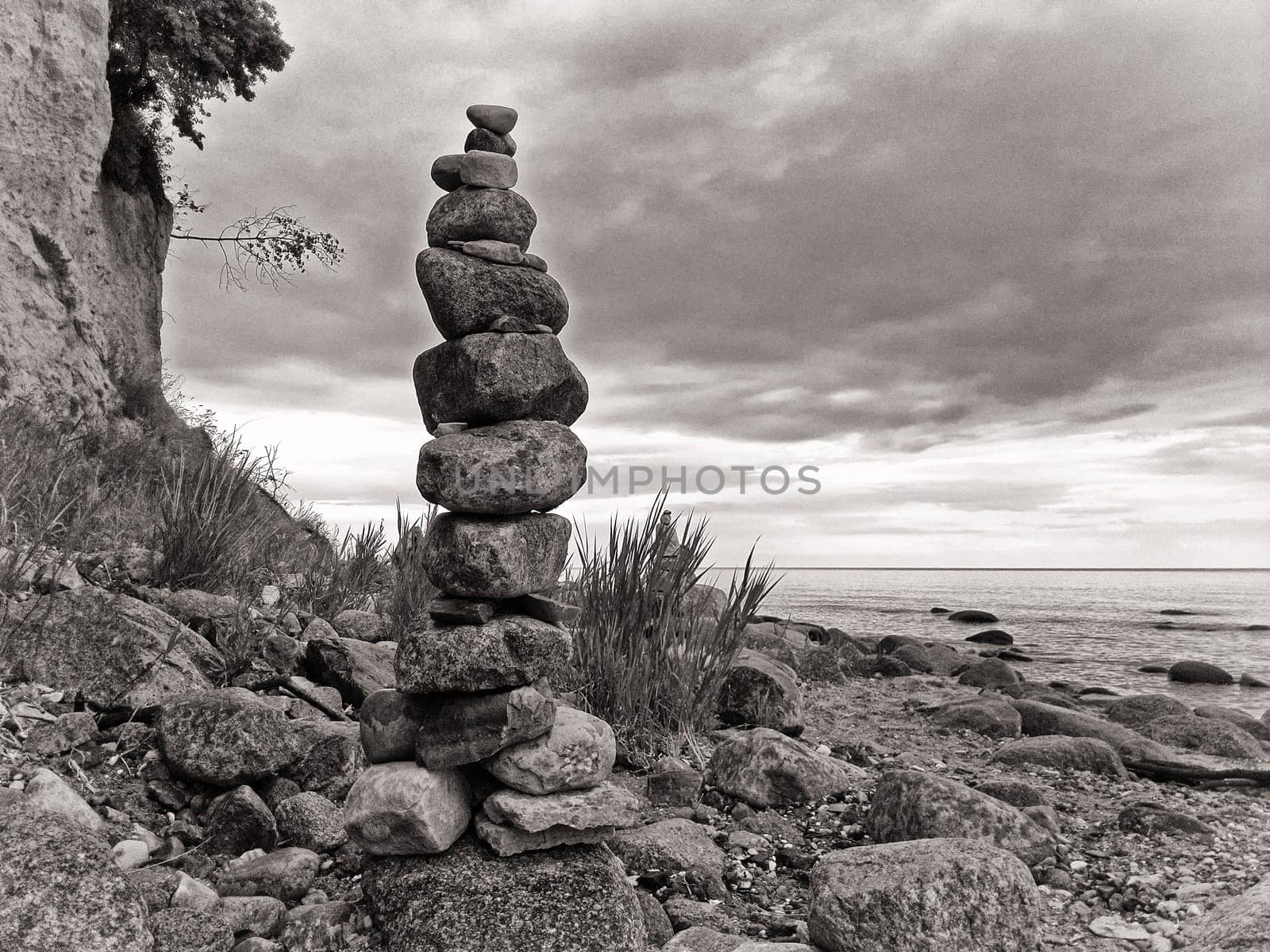 Baltic coast near Lobbe, Mönchgut, Ruegen island