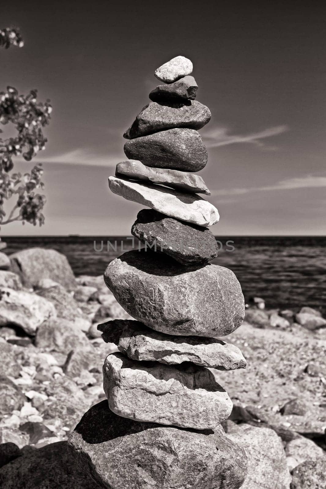 Baltic coast near Lobbe, Mönchgut, Ruegen island
