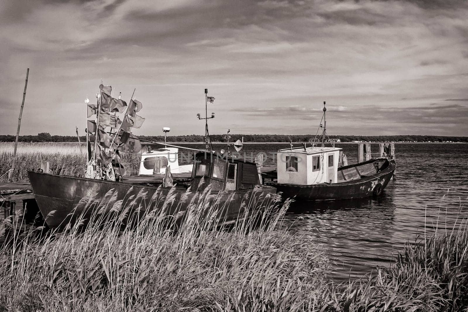 Fishing boats on the Greifswalder Bodden