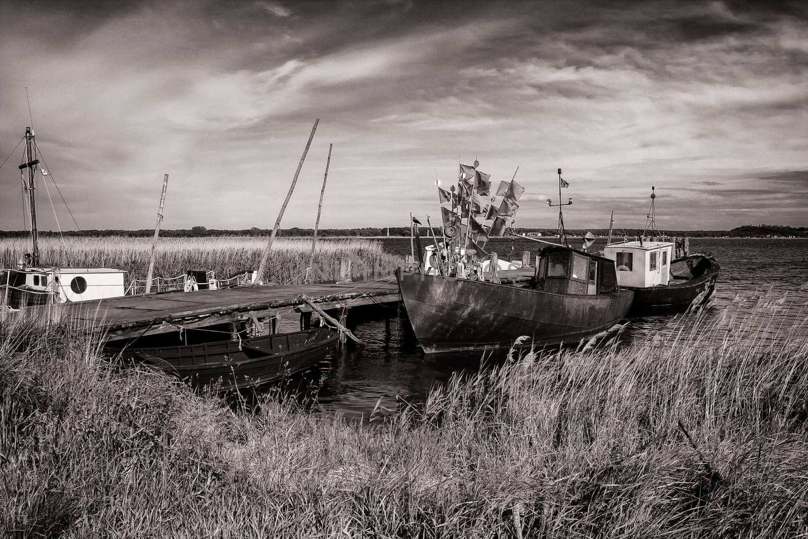 Fishing boats on the Greifswalder Bodden