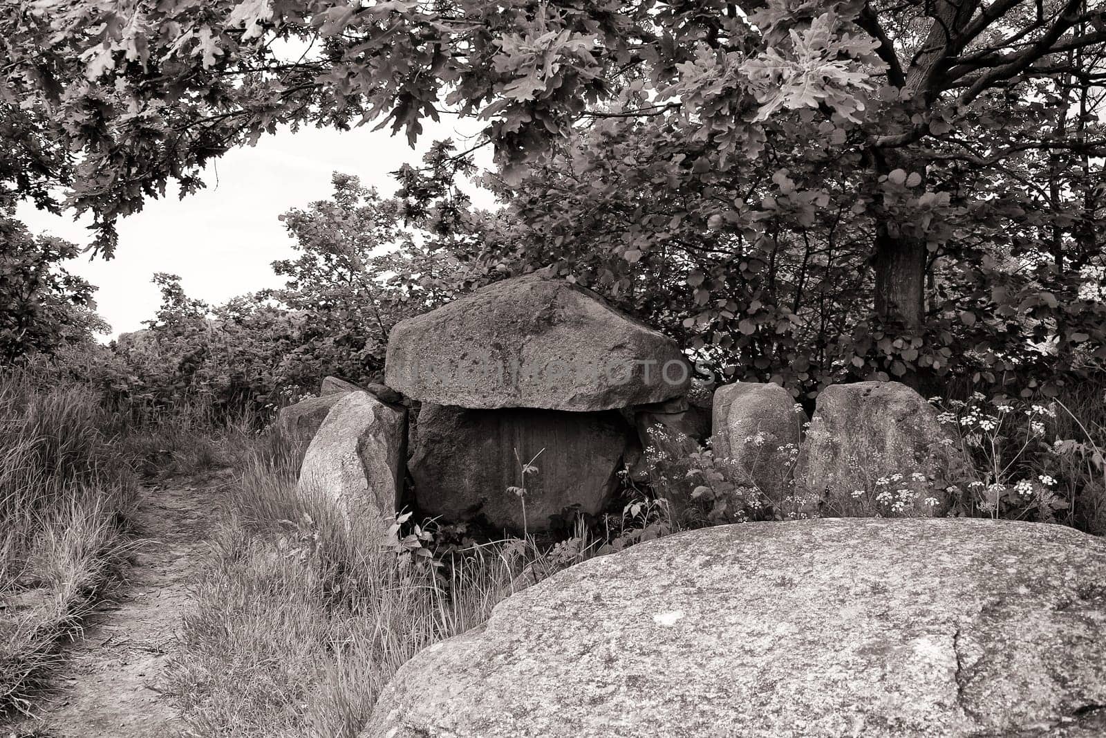 stone tomb on the island of Ruegen, Germany