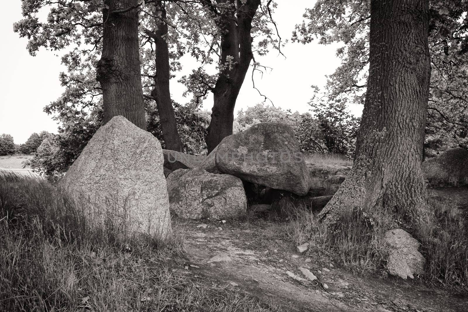 stone tomb on the island of Ruegen, Germany