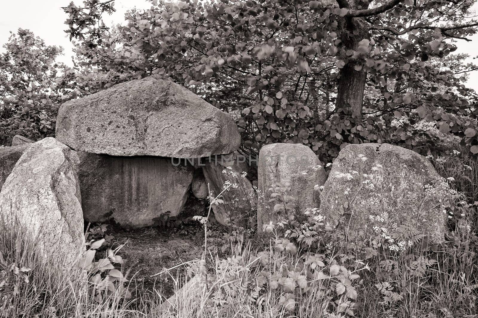 stone tomb on the island of Ruegen, Germany