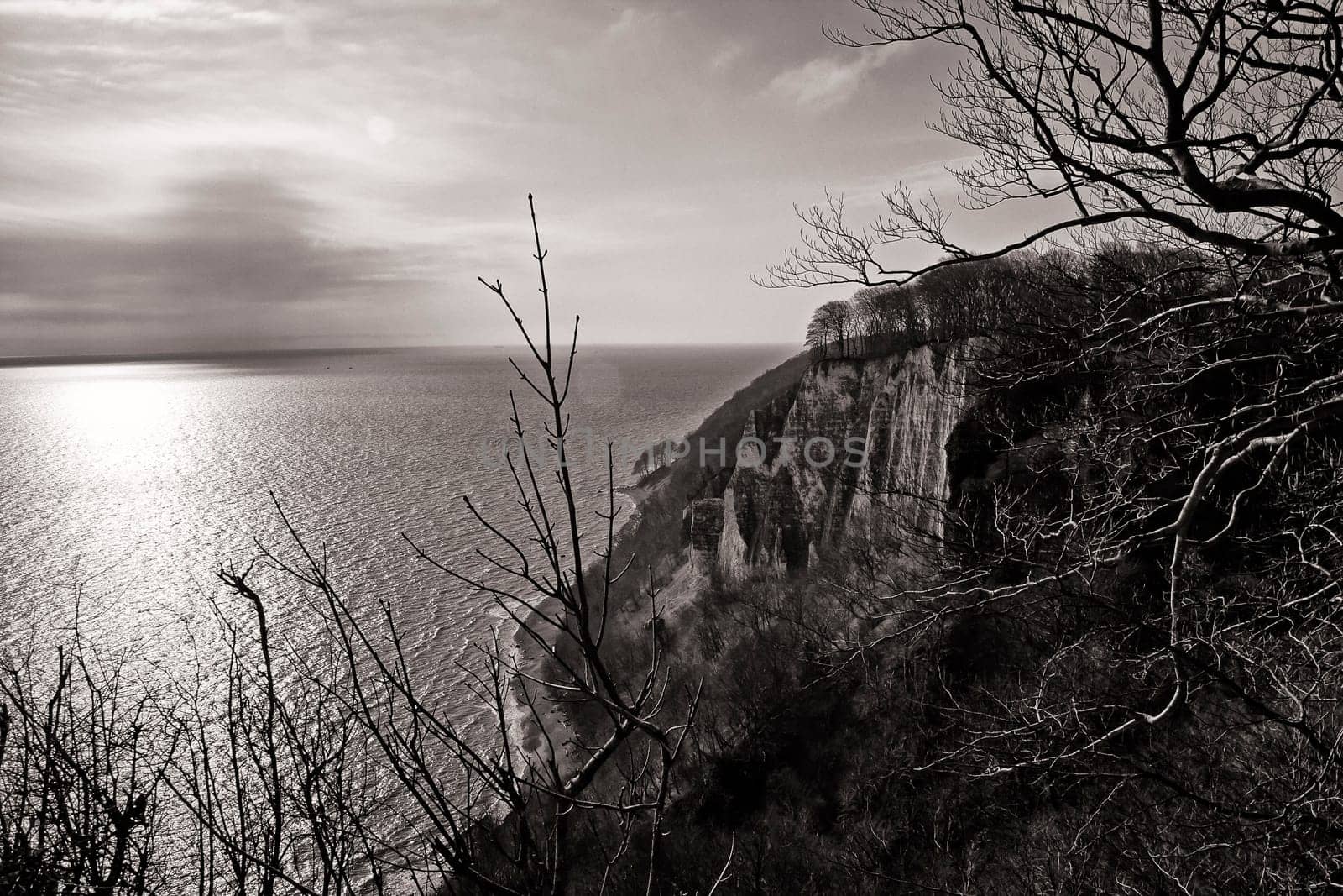 Chalk coast in the Jasmund National Park, Ruegen island