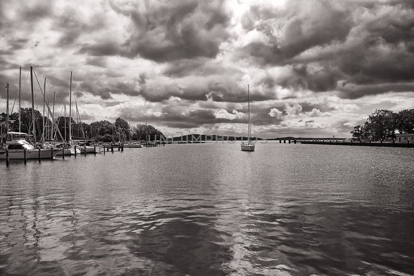 Harbor in Lauterbach, Ruegen island