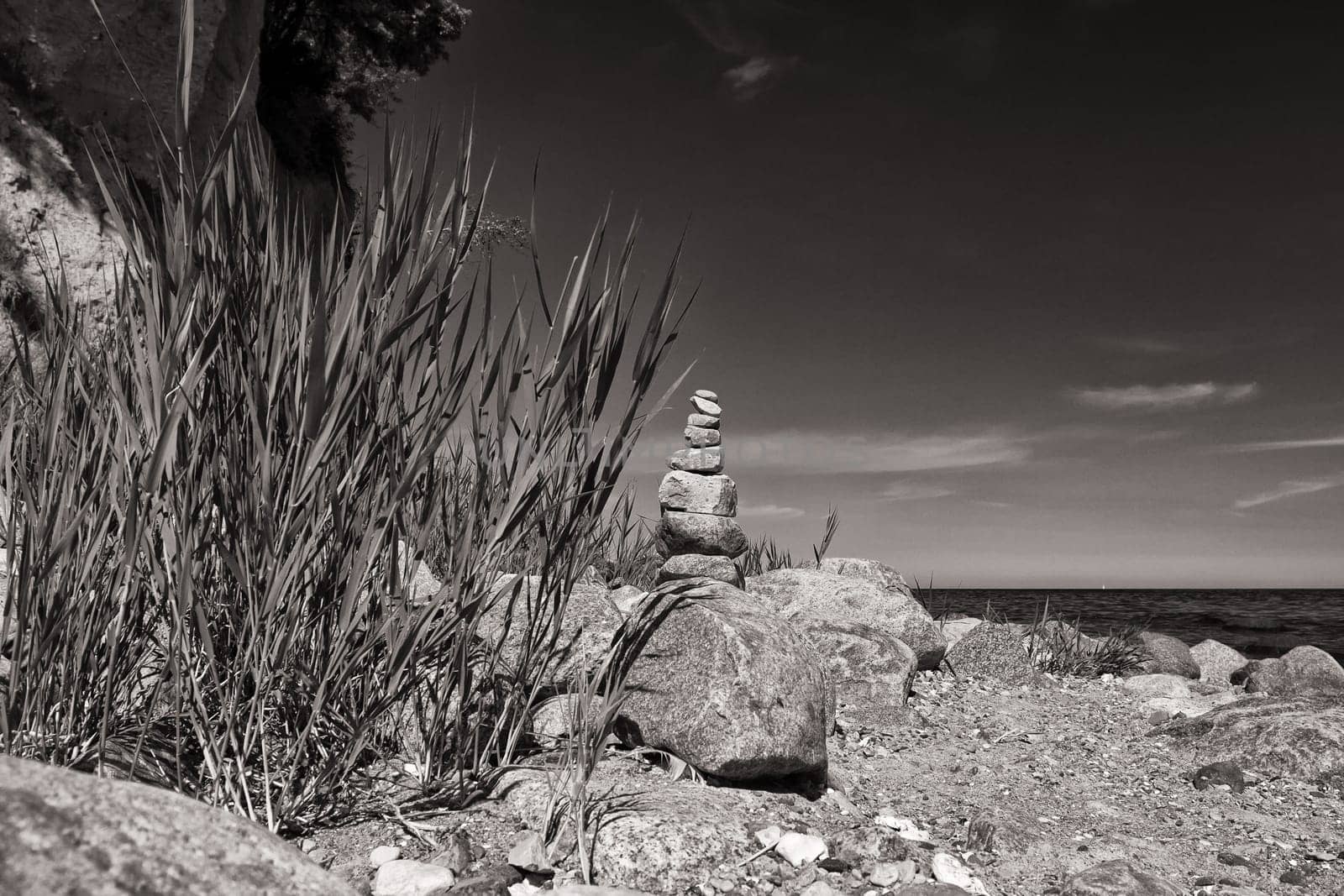 Baltic coast near Lobbe, Mönchgut, Ruegen island
