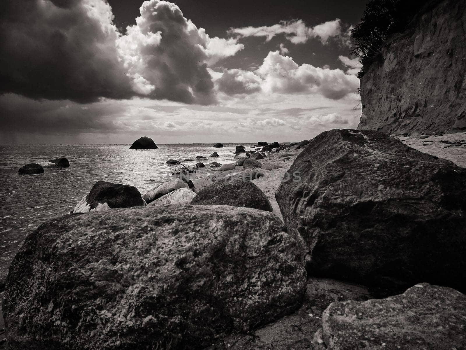 Baltic coast near Lobbe, Mönchgut, Ruegen island