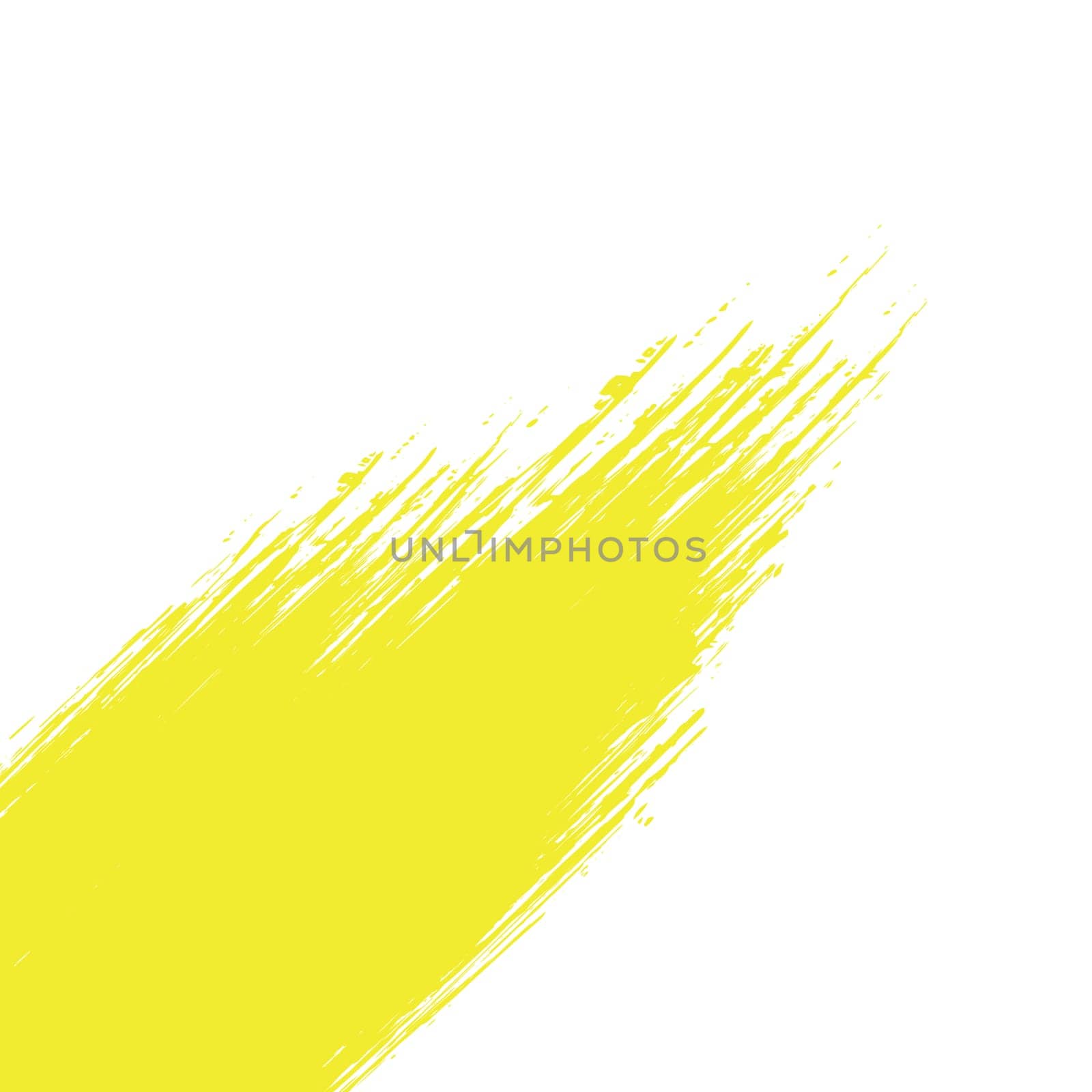 Smear of yellow paint on a white panoramic background - Vector illustration