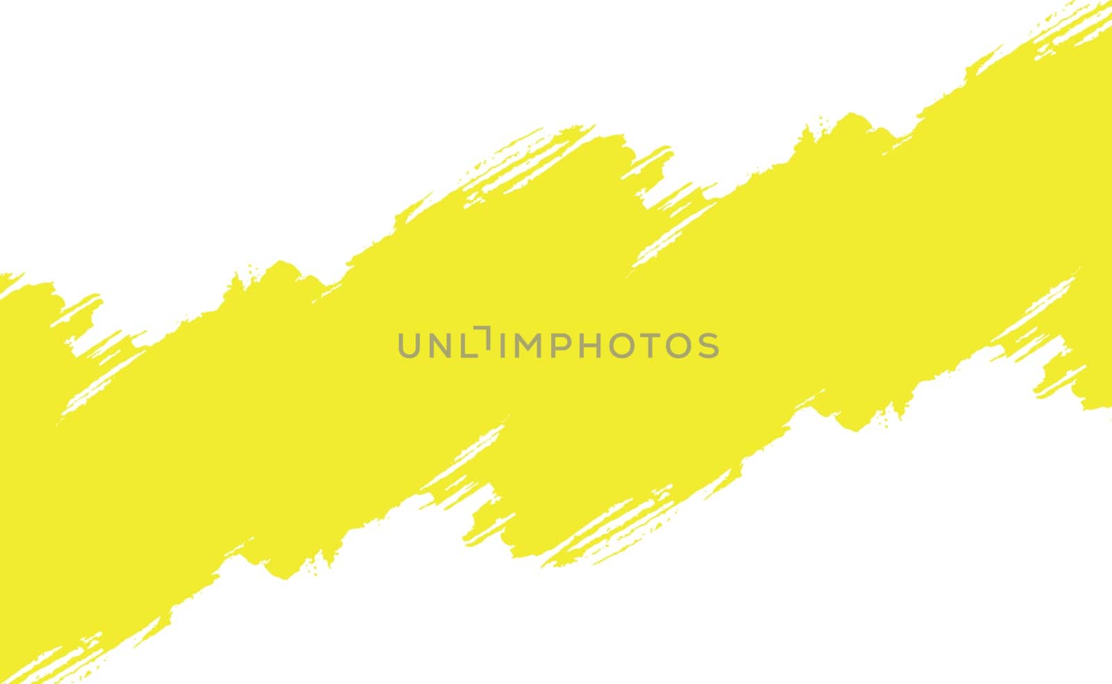 Smear of yellow paint on a white panoramic background - Vector illustration