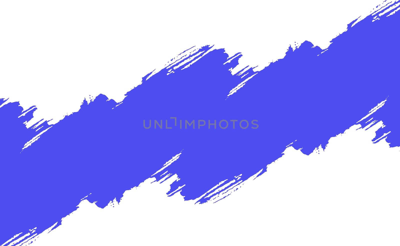 Smear of blue paint on a white panoramic background - Vector illustration