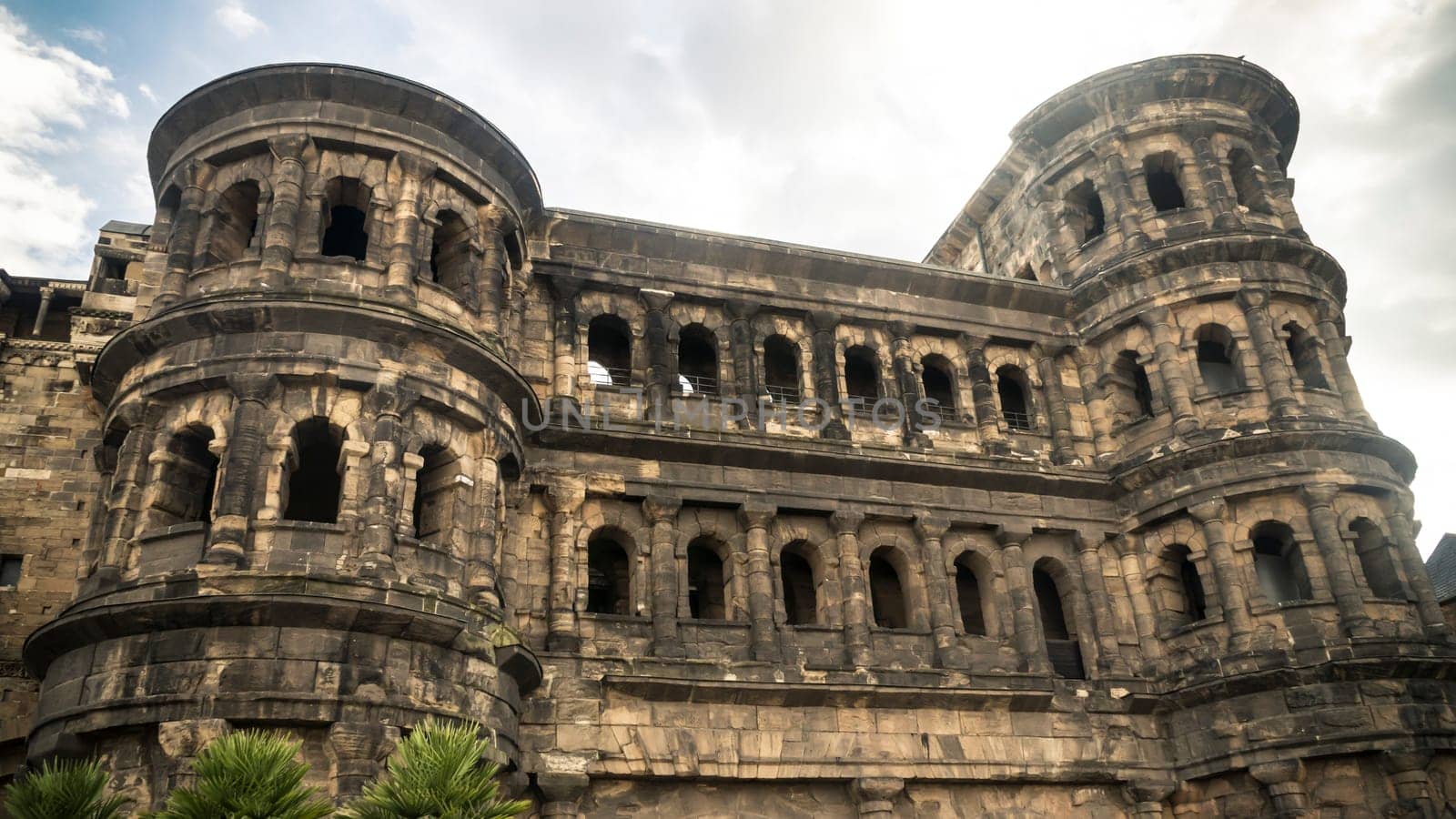 TRIER, GERMANY - September 13, 2019 - Famous Porta Nigra Monument Destination in TRIER Germany