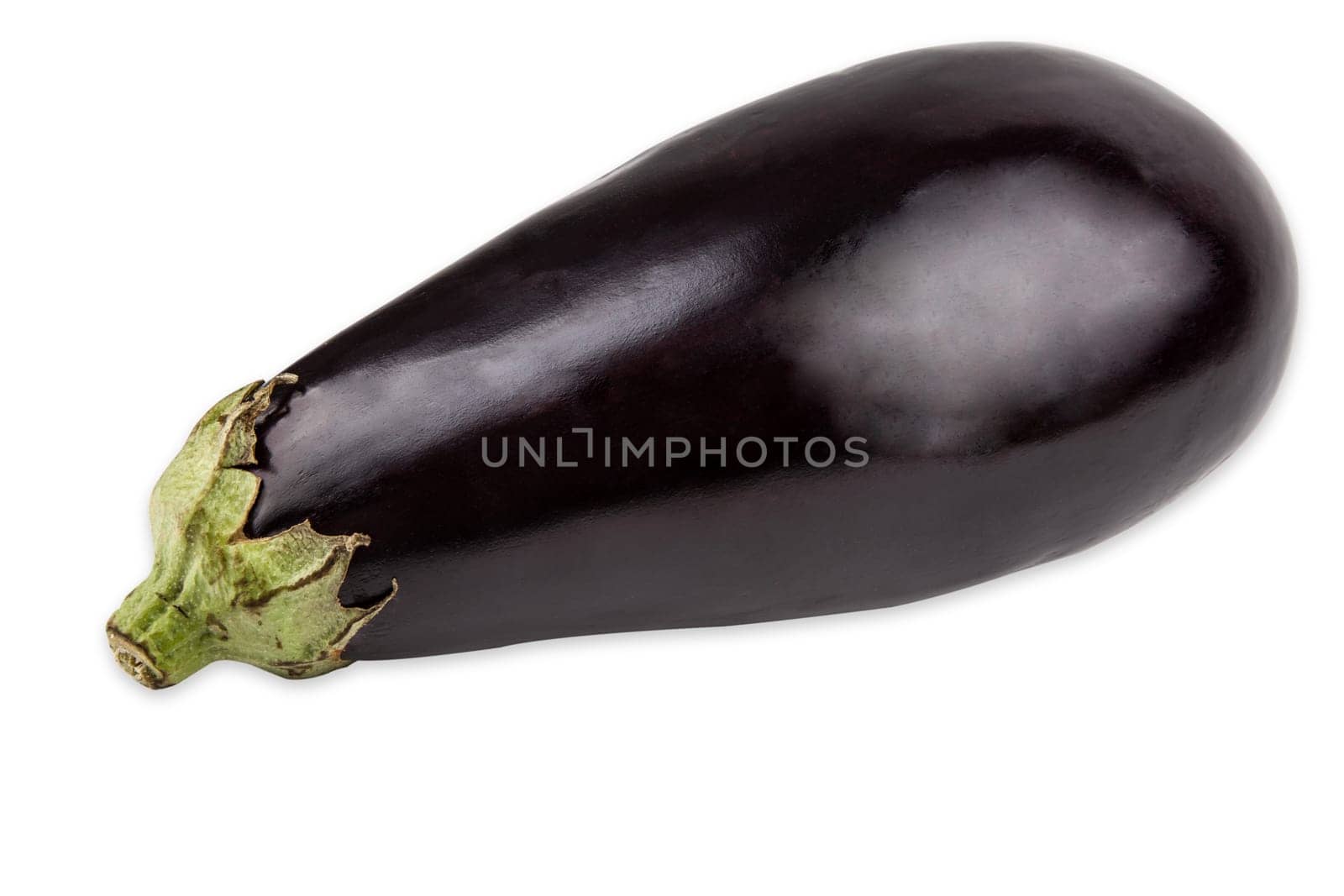 Fresh aubergine isolated on white background