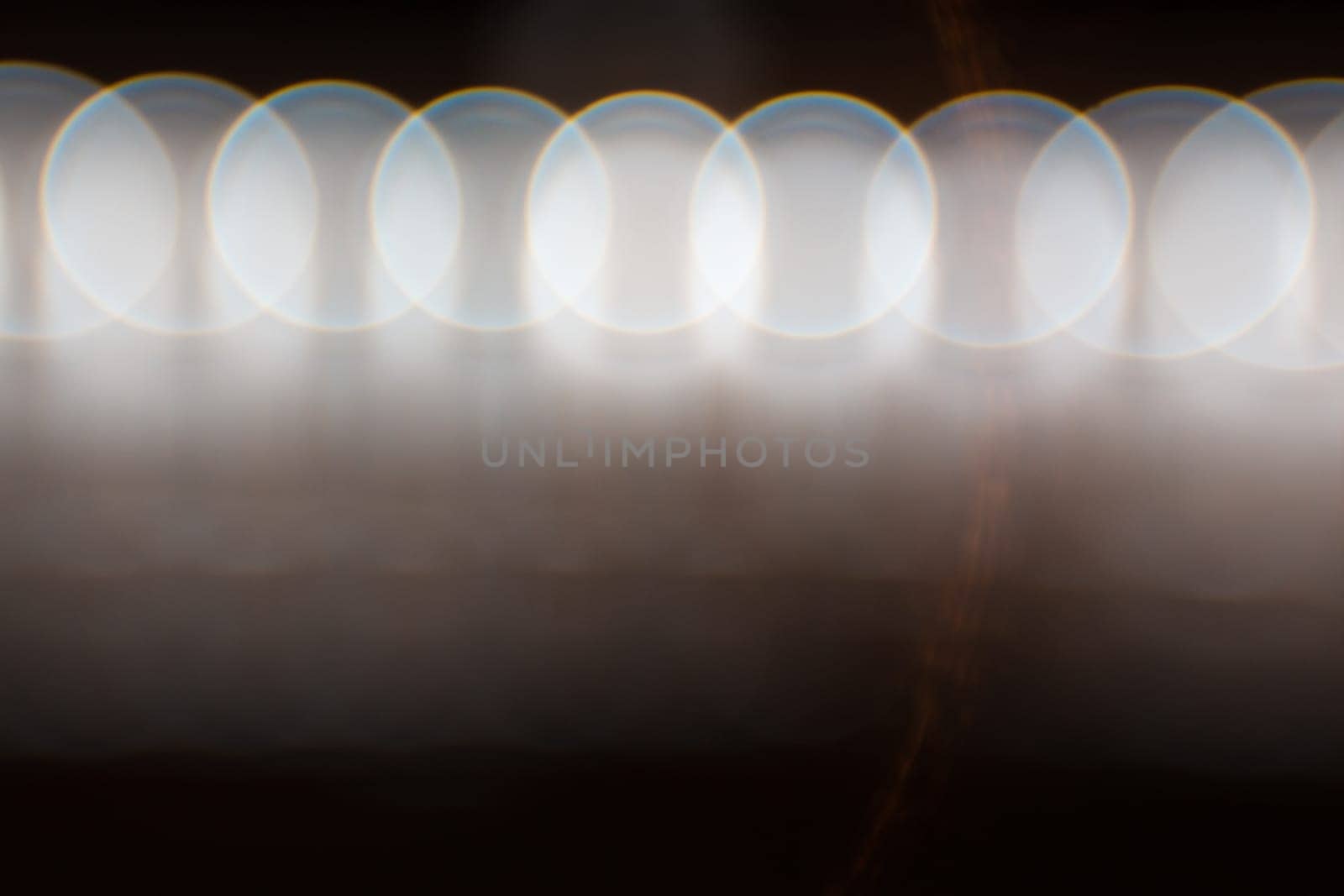Photo of bokeh lights on black background