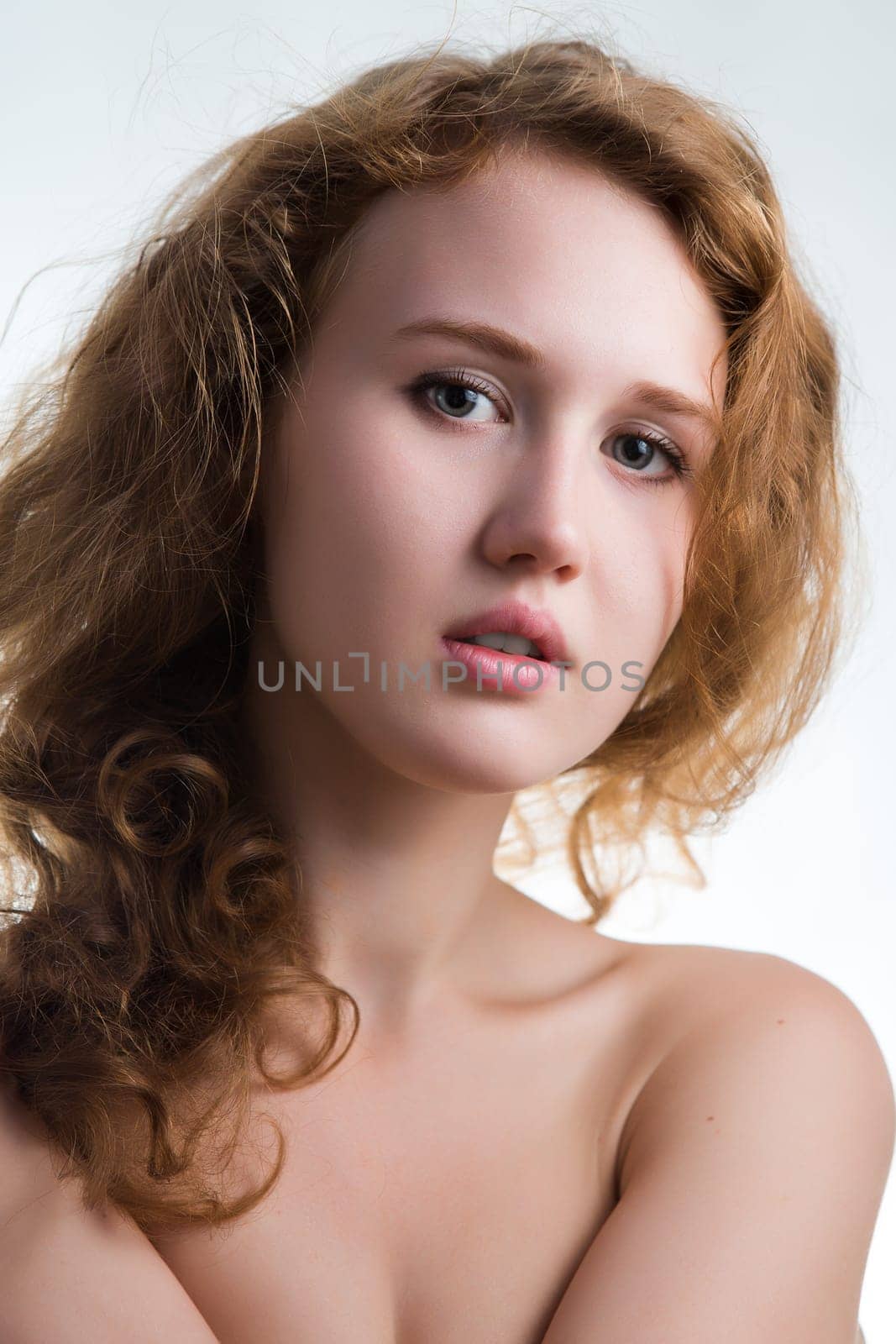 portrait of attractive nude woman