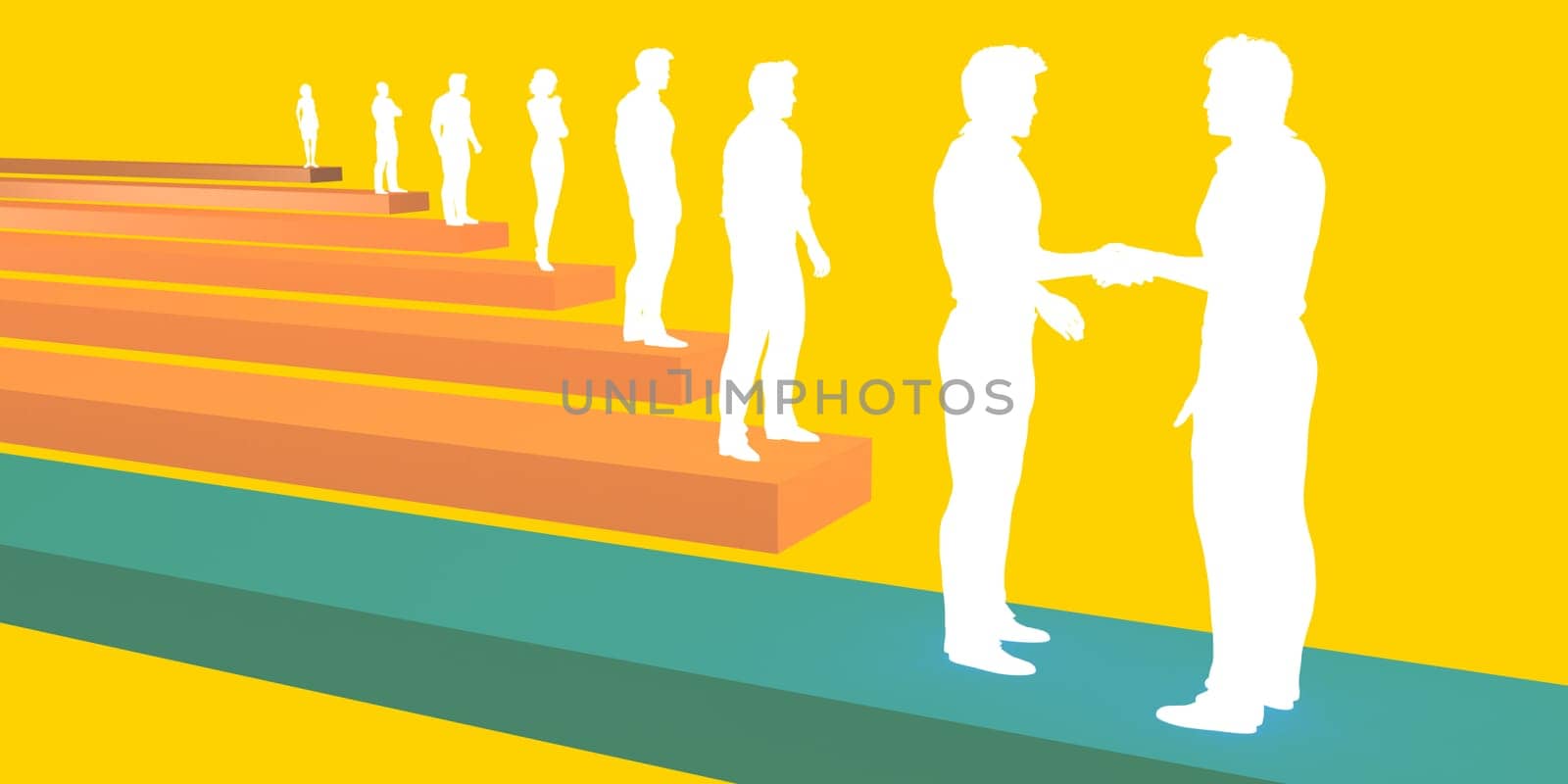 Business People Success Achievement as a Concept