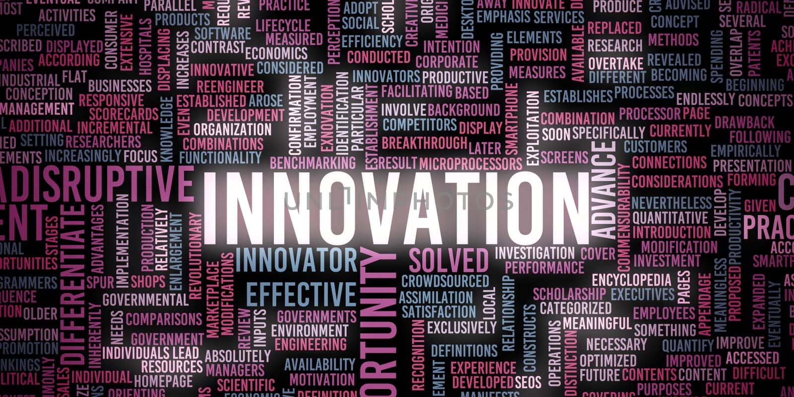 Innovation Concept as a Business Industry Background Art