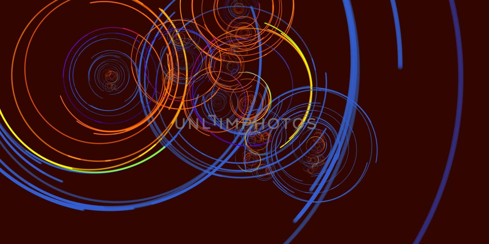 Retro Futuristic Banner with Creative Design Poster Art