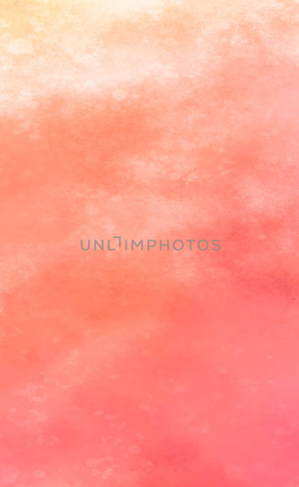 Panoramic texture of realistic red watercolor on a white background - Vector illustration