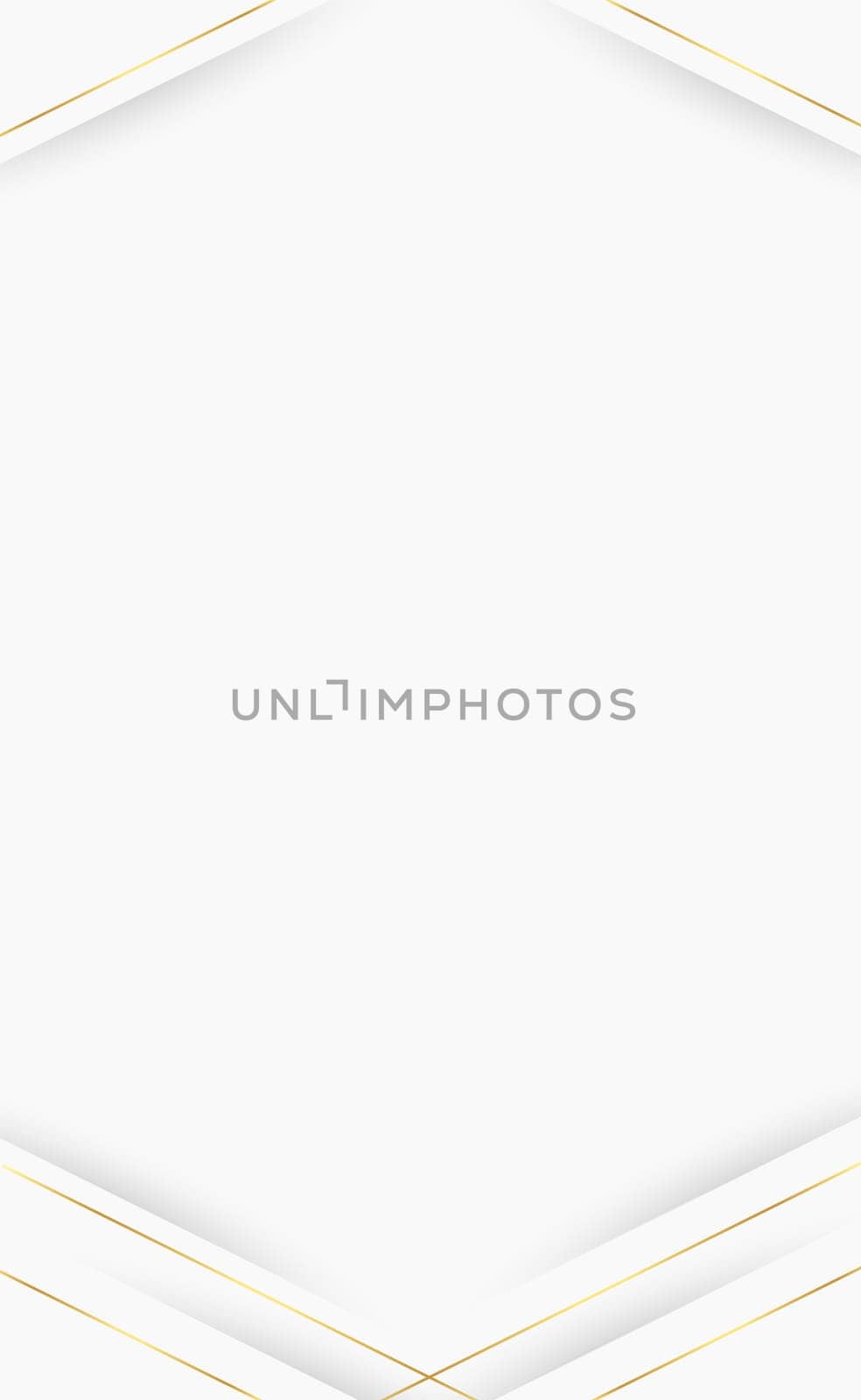 Abstract white background with golden lines - Vector illustration