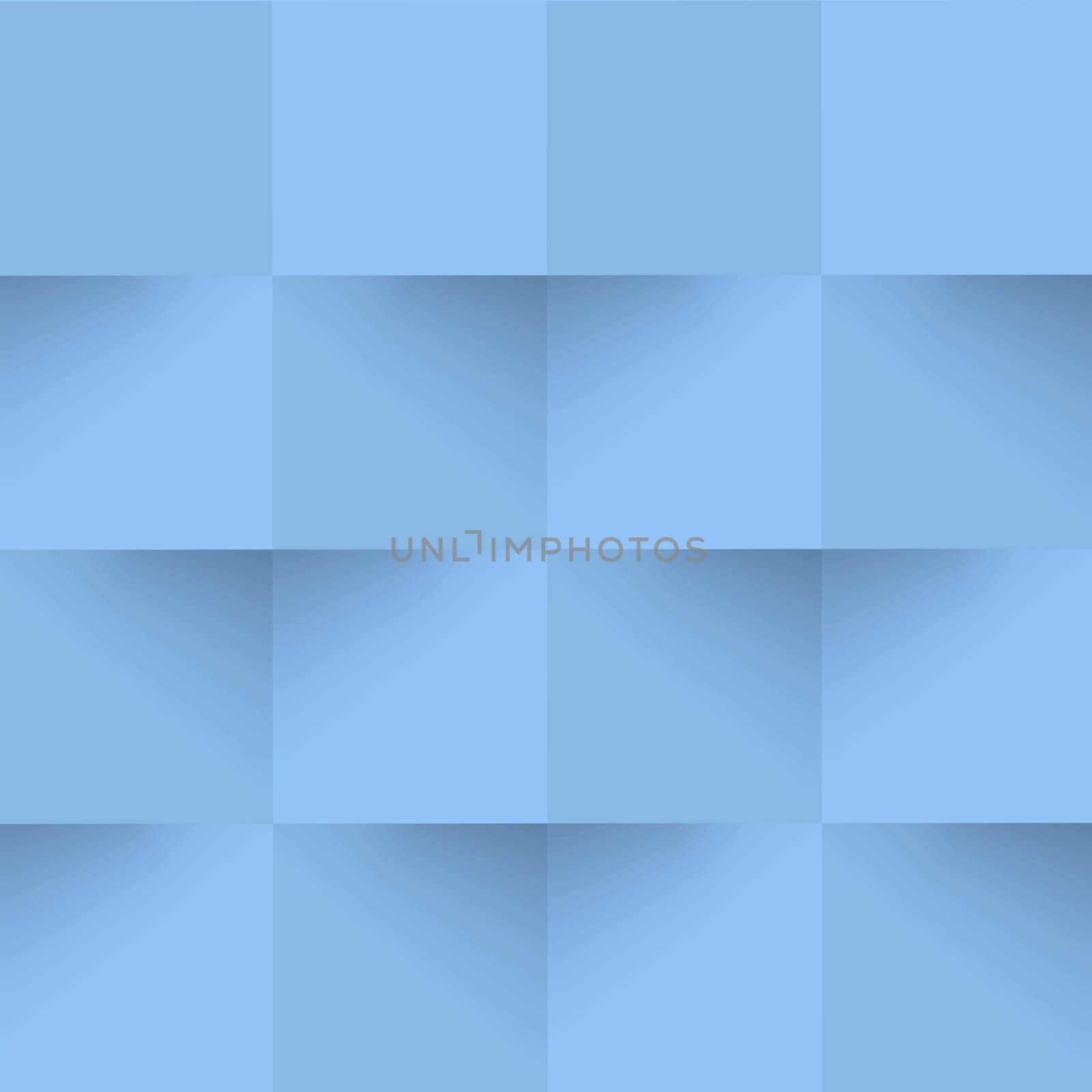 Abstract blue background, web template, squares with shadow - Vector illustration