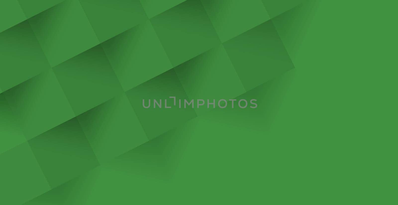 Abstract green background, web template, squares with shadow - Vector illustration