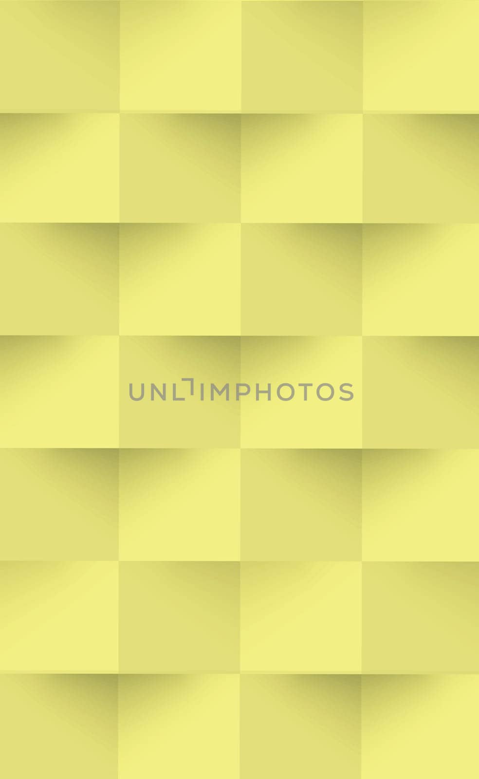 Abstract yellow background, web template, squares with shadow - Vector illustration
