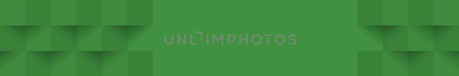 Abstract green background, web template, squares with shadow - Vector illustration
