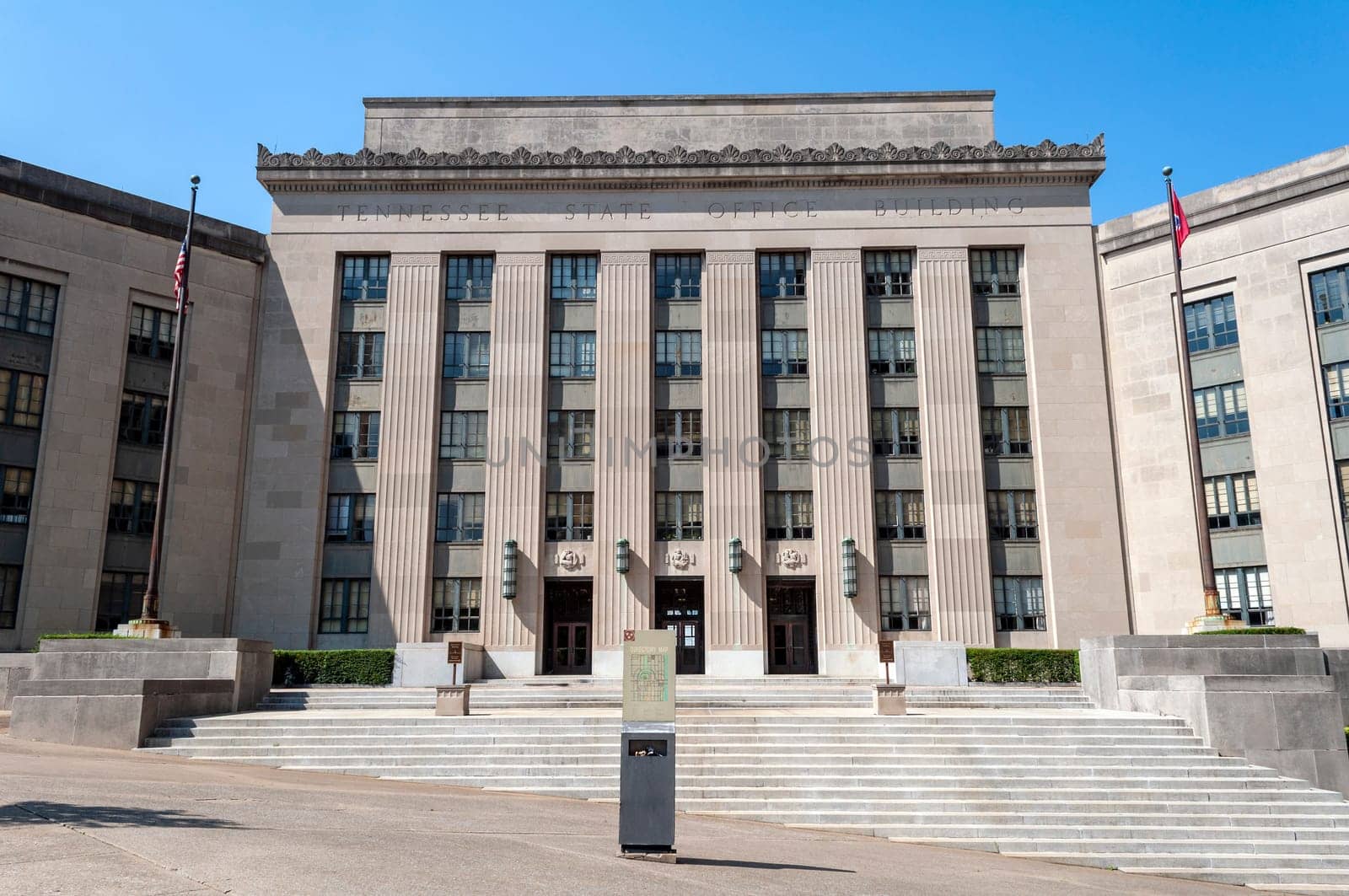 Historic Tennessee State Office Building in Nashville, United States.