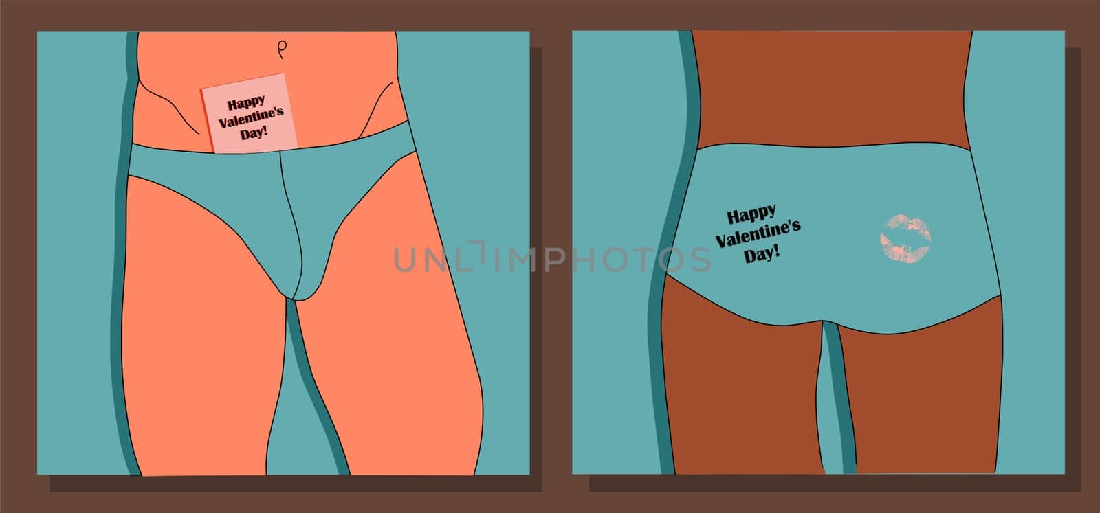 Valentine s day. Sexy man. Men s underwear. Torso.