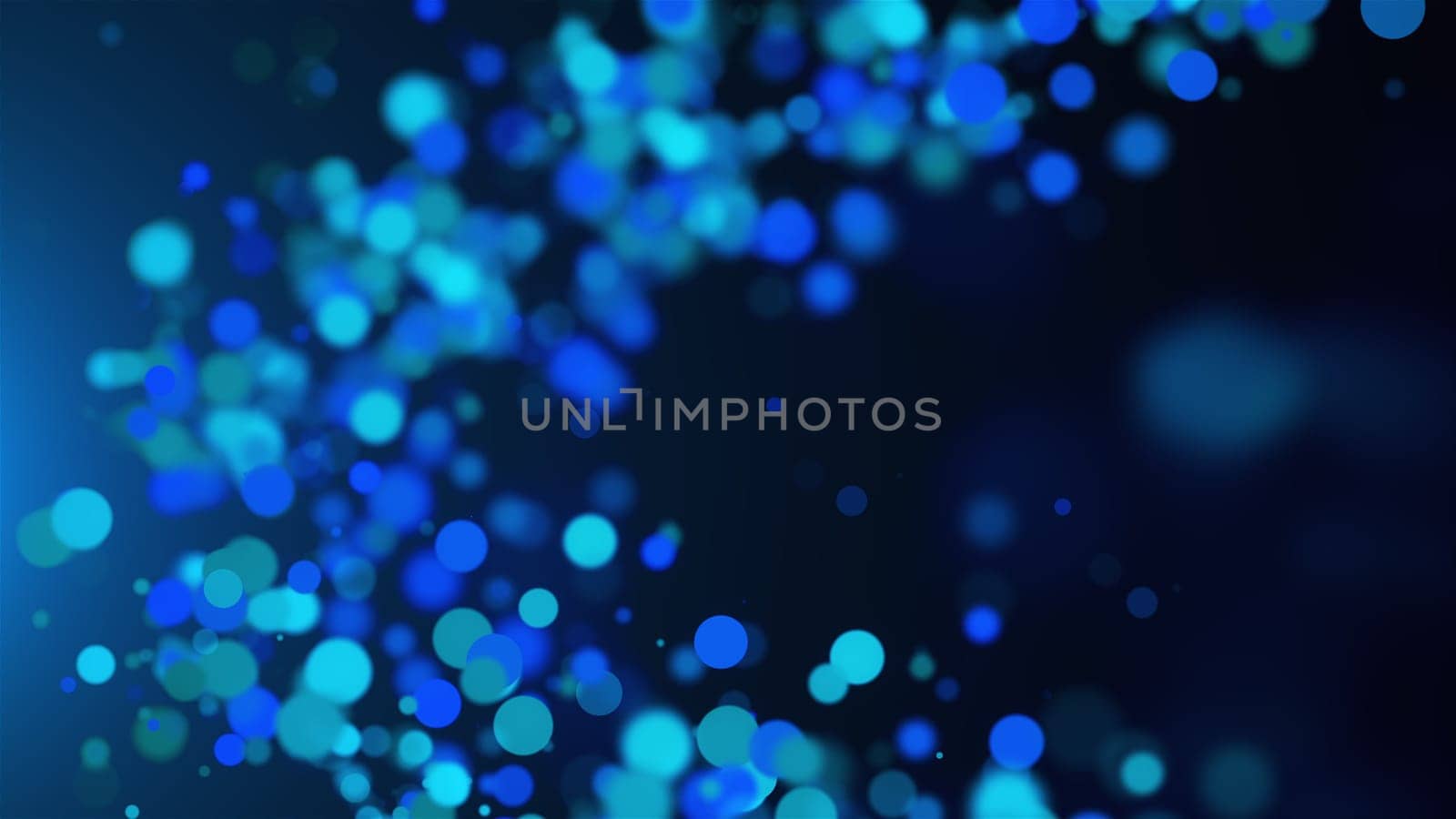 Shimmering stream rushing by curving 3D render line. Dusty burst energy in outer fantasy space flying along curved trajectory. Futuristic decoration in festive starlight design.