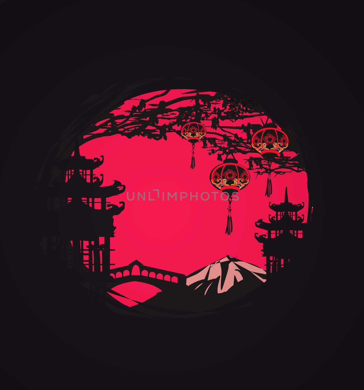 Mid-Autumn Festival for Chinese New Year - card