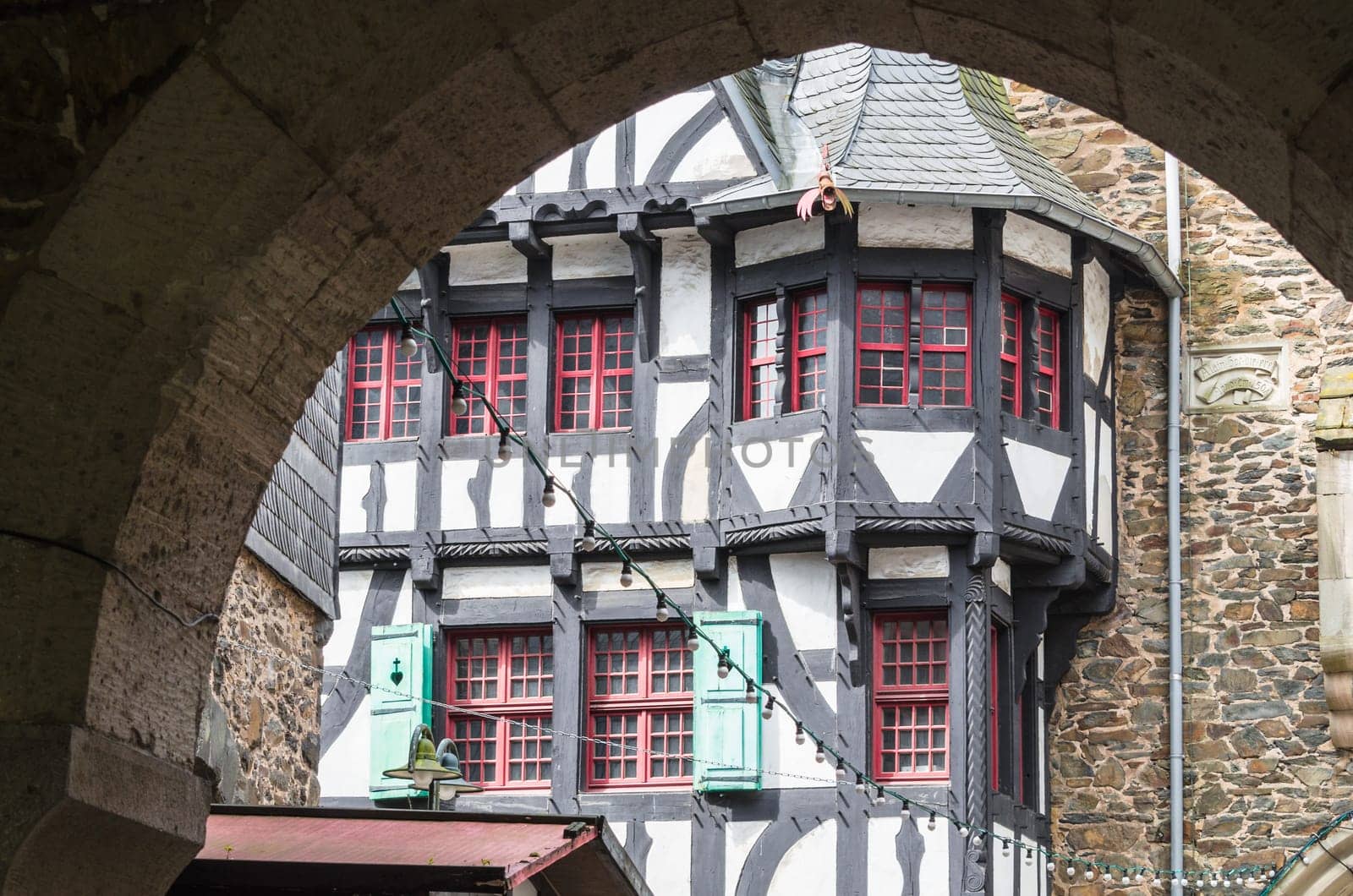 Old Fachwerkhaus building unique.
