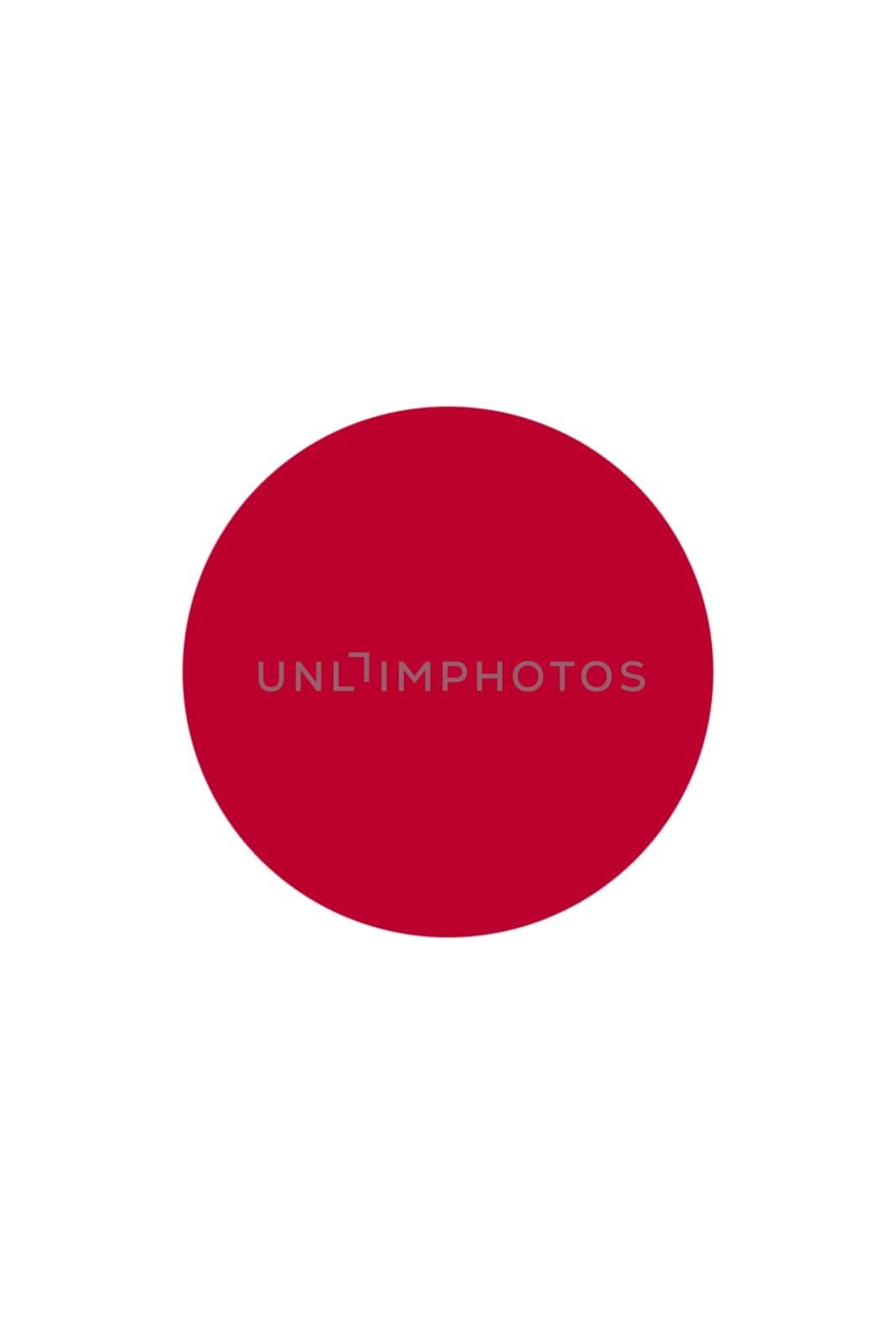 Vertical Japanese flag. Official state symbol of country. Official colors.