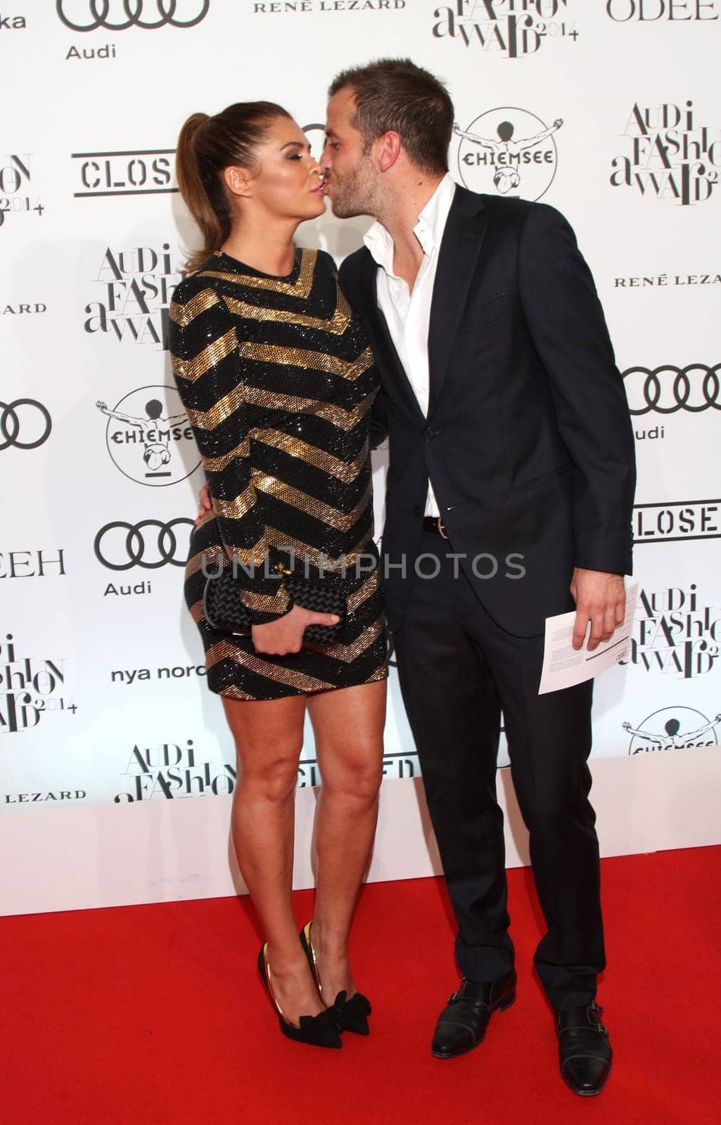 Sabia Boulahrouz and Rafael van der Vaart ,.. Audi Fashion Award 2014 at the Curiohaus in Hamburg on 09.10.2014