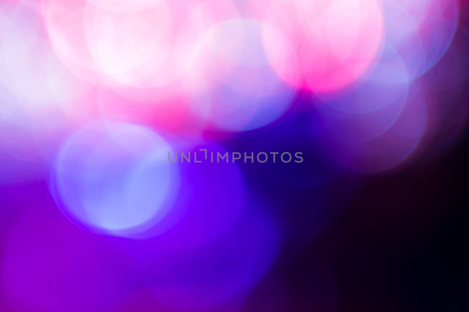 Photo of bokeh lights on black background